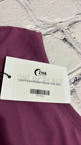 Zyia NWT  Active Light Purple Elegant Muscle Tank Size 2XL