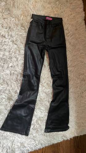 Edikted Flare Leather Pants 