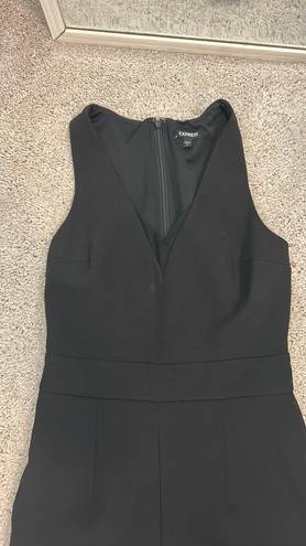 EXPRESS Black V-Neck Jumpsuit