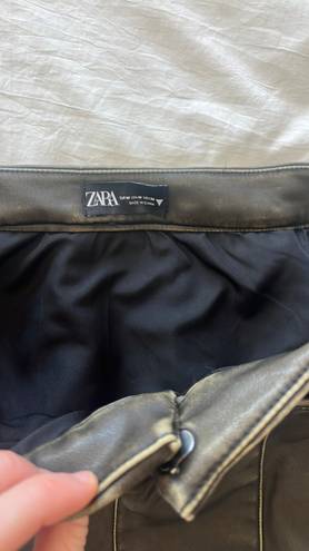 ZARA Leather Skirt
