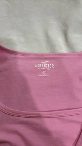 Hollister Long Sleeve Pink  Crop