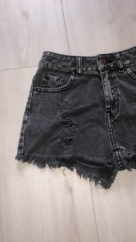 Bullhead Denim Co Distressed Mom Jean Shorts