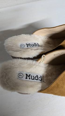 Mudd Y2K Mule Clog Faux Fur NWOT