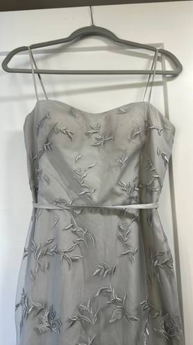 Marchesa Notte Marchesa Norte Bridesmaid Grey Maxi Gown Size 4