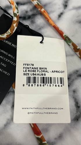 Faithfull the Brand Faithful The Brand Fontaine Bikini Floral- Apricot Sz Small . 