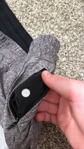 Lululemon 5” gray track shorts