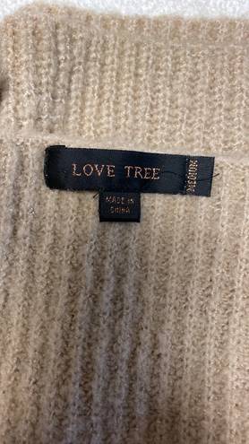 Love Tree fuzzy sweater side ties V-neck size medium