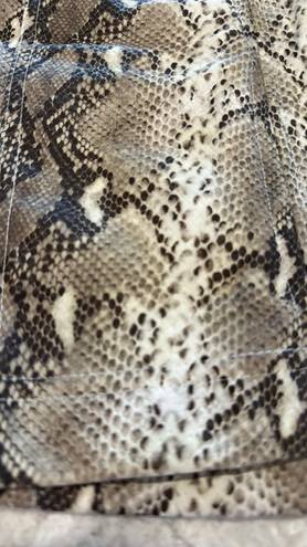 Magnolia South NWT Snake Print Leather Skirt 