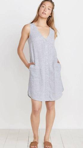 Marine layer  Lake Tank Dress in Thin Blue Stripe