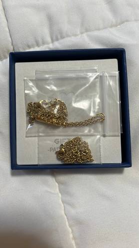 Bubble Letter A Necklace Gold