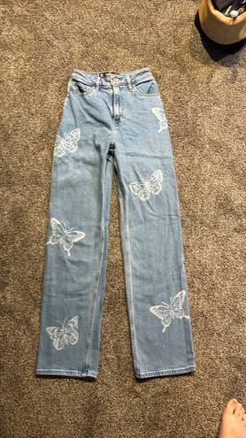 Hollister Butterfly Print Jeans