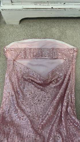 Beginning Boutique Pink Sparkle Cocktail Dress