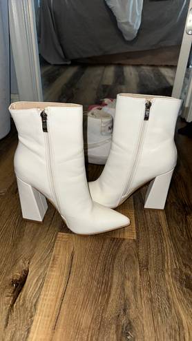 Boohoo White Booties