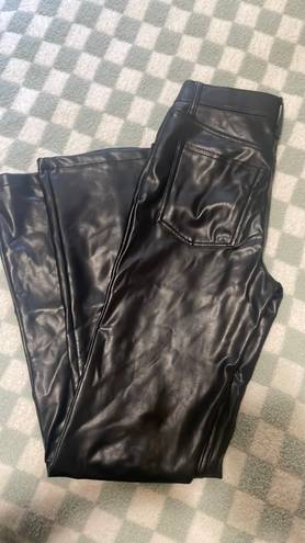 Abercrombie Black Leather Pants Size 24