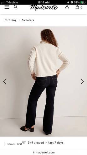 Madewell Cable Turtleneck Sweater