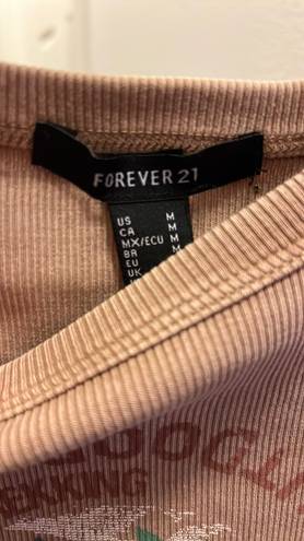 Forever 21 Long Sleeve Crop Top