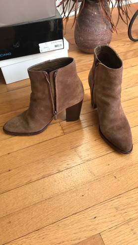 Sam Edelman BLAKE brown suede booties