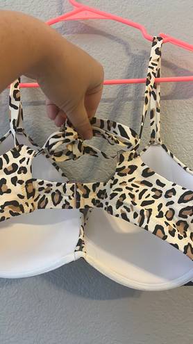 Target Cheetah Print Bikini Top