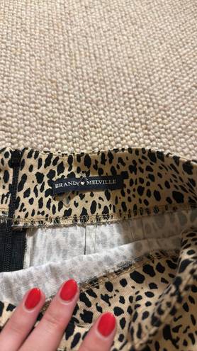 Brandy Melville Leopard Skirt