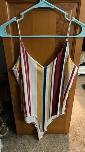 Gaze USA Striped Body Suit