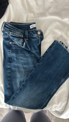 ZARA Cropped Flare Jeans