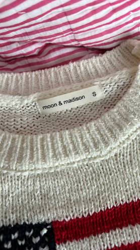 Moon & Maddison American Flag Sweater