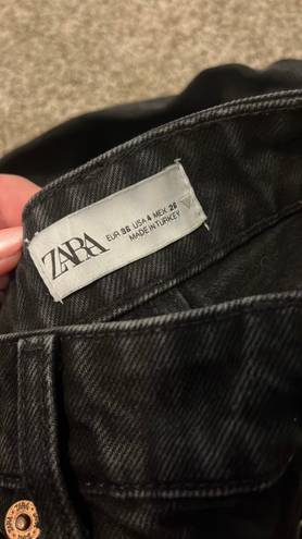 ZARA Black Wide Leg Jeans