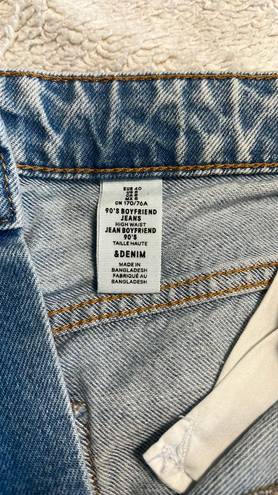 H&M Distressed Boyfriend Jeans Light Wash