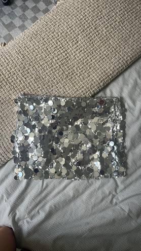 Edikted Sparkly Sliver Mini Skirt