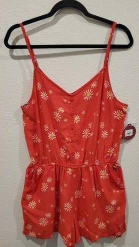 Authentic American Heritage AMERICAN HERITAGE Red Floral Romper