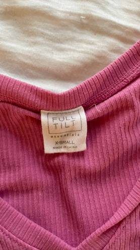 Tilly's Tilly’s Pink Cropped Tee