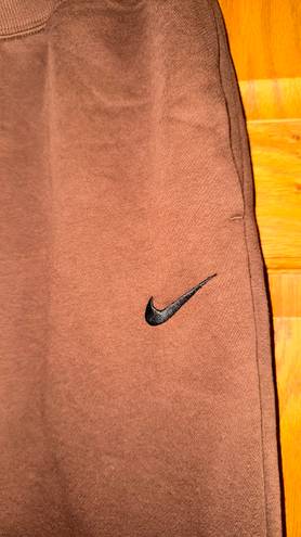 Nike Oversized Fit Sweat Pants: Brown Size M