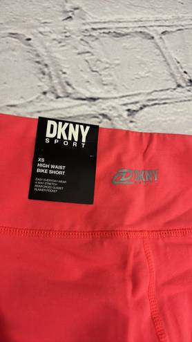 DKNY NWT  Women's High Waist Rhinestone Logo Bike Short Size XS.