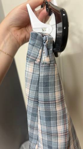 PacSun Blue Plaid Mini Skirt