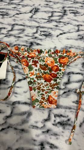 Faithfull the Brand Faithful The Brand Fontaine Bikini Floral- Apricot Sz Small . 