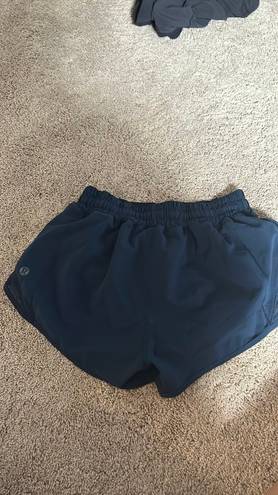 Lululemon Navy Blue Hotty Hot Shorts