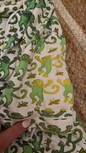 Roller Rabbit Green Monkey Short Pajama Set