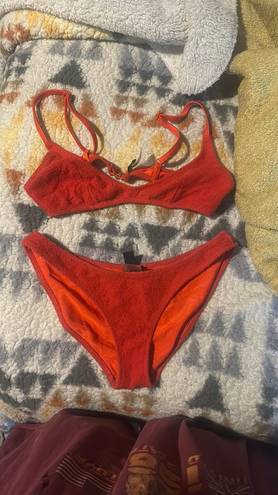 Triangl Red Swimsuit