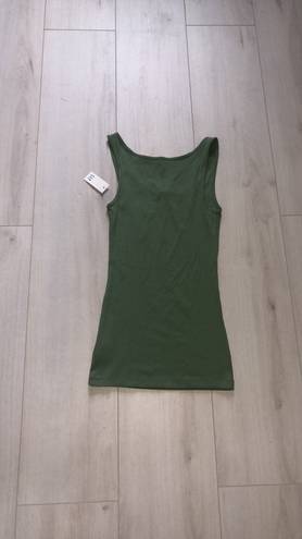 Gap Ribbed Olive Green Tank Top