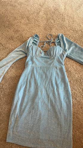 Angel Biba blue sparkly dress