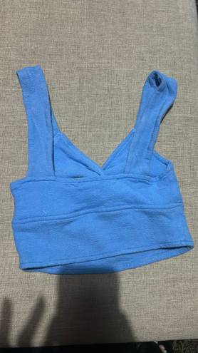 Madewell Blue Cropped Tank