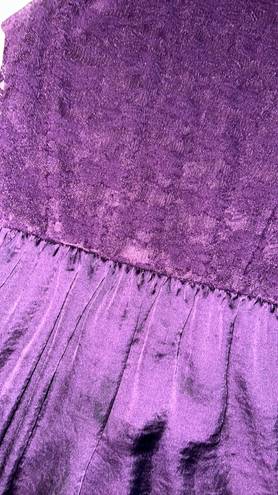 Honey Punch Purple Lace And Satin Dress