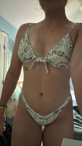 Hollister Navy Floral Bikini Set