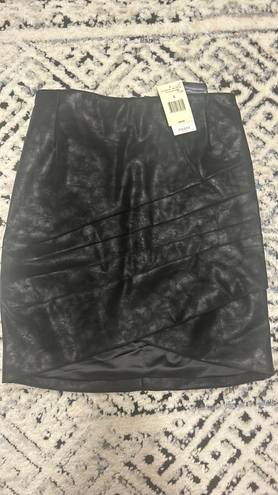 Guess Jet Black Leather Skirt