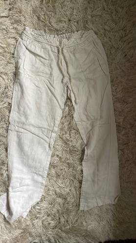 Roxy White Linen Pants