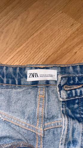 ZARA light wash denim shorts