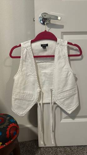 Nasty Gal White Denim Vest