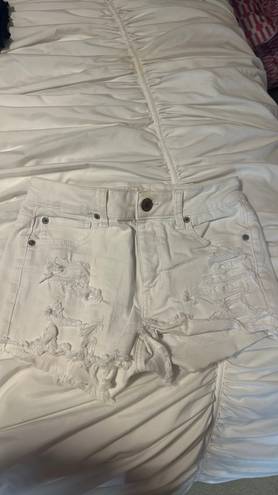 American Eagle White Denim Shorts