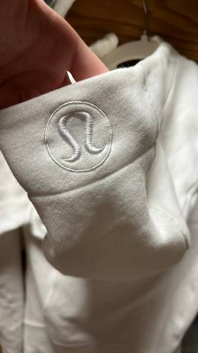 Lululemon White Scuba Hoodie