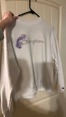 Champion White  Sweatshirt